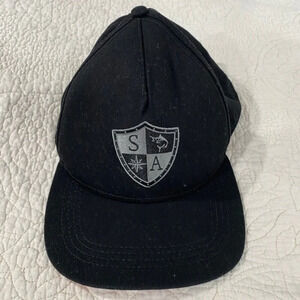Salt Armour Men’s Black SA Co. Fishing Printed SnapBack Hat